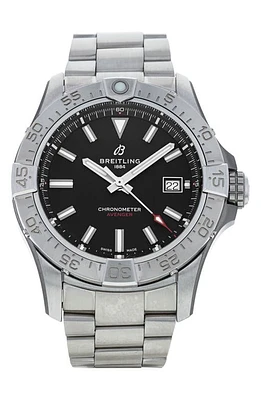 Watchfinder & Co. Breitling Preowned Avenger Automatic 42 Bracelet Watch, 42mm in Silver /Black at Nordstrom