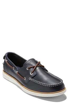 Cole Haan GrandPro Windward Boat Shoe Navy Blazer/Ivory at Nordstrom,