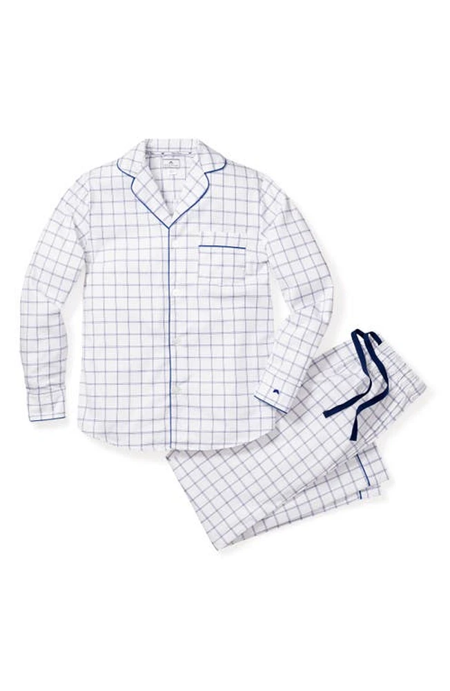 Petite Plume Nantucket Tattersall Pajamas White at Nordstrom,