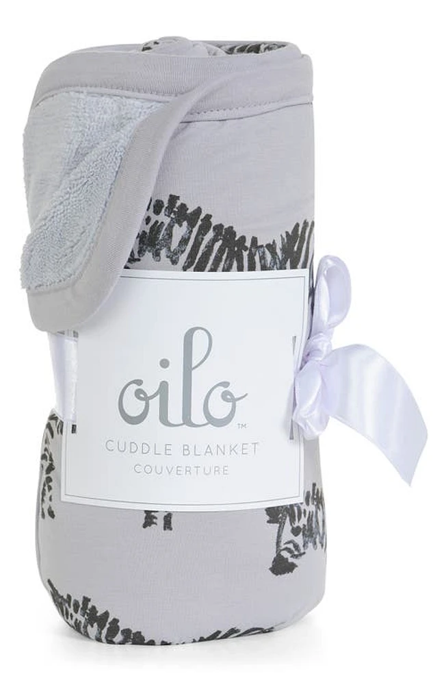 Oilo Zebra Cuddle Blanket in Gray at Nordstrom