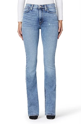 Hudson Jeans Barbara High Waist Distressed Bootcut Jeans in Pure Shores at Nordstrom, Size 30