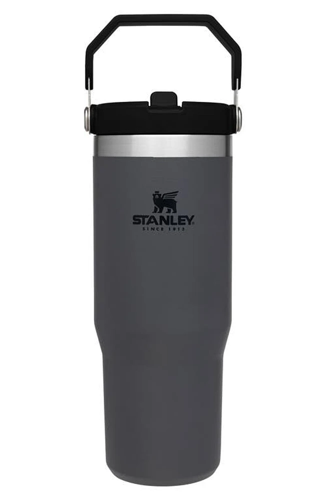 Stanley The Ice Flow 30-Ounce Flip Straw Tumbler in Charcoal at Nordstrom, Size 30 Oz