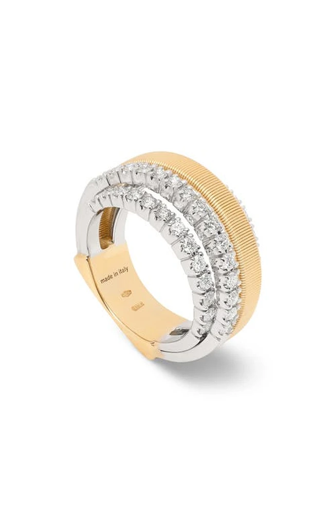 Marco Bicego Masai Diamond Stack Ring in Yellow Gold at Nordstrom, Size 7