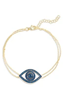 SHYMI Eye Evil Pendant Bracelet in Gold / at Nordstrom