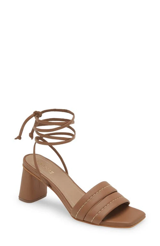 Kaanas Pandora Ankle Wrap Sandal Honey at Nordstrom,