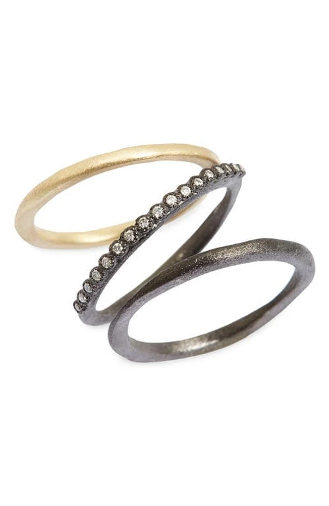 Armenta Old World Diamond Stacking Rings Gold at Nordstrom,