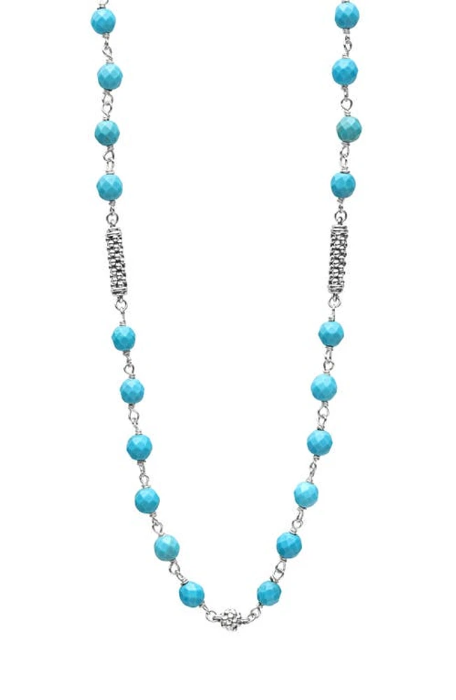 LAGOS Caviar Icon Turquoise Bead Necklace at Nordstrom