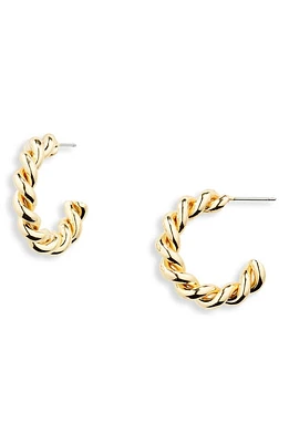 BP. Twist Hoop Earrings in 14K Gold Dipped at Nordstrom