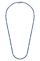 Crislu Cubic Zirconia Tennis Necklace in Sapphire at Nordstrom