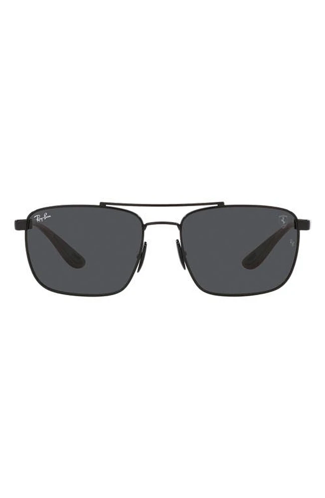 Ray-Ban 58mm Square Sunglasses in Black at Nordstrom