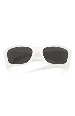 Prada 60mm Butterfly Polarized Sunglasses in Bone at Nordstrom