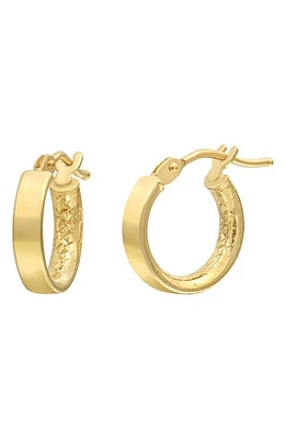 Bony Levy 14K Gold Flat Hoop Earrings in 14K Yellow Gold at Nordstrom