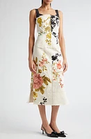 Erdem Embroidered Cotton & Silk Cocktail Dress Ecru at Nordstrom, Us