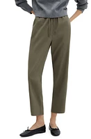 MANGO Drawstring Straight Leg Pants at Nordstrom,