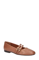 Bella Vita Davenport Double Strap Mary Jane Dark Tan Leather at Nordstrom,