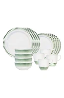 Juliska Sitio Stripe 16-Piece Dinnerware Set in Basil at Nordstrom