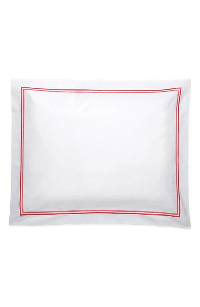 Matouk Essex Cotton Percale Sham in Hibiscus at Nordstrom