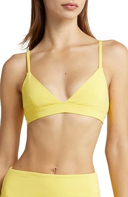 Solely Fit Delicate Sports Bra Lemon at Nordstrom,