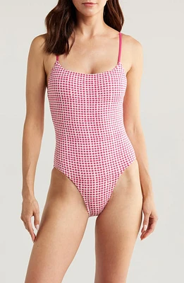 lemlem Elene One-Piece Swimsuit Sisay Raspberry at Nordstrom,