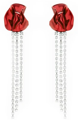 Sterling King Georgia Crystal Drop Earrings in Ruby at Nordstrom