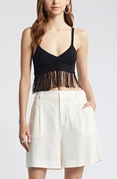 Open Edit Fringe Sweater Bralette at Nordstrom,