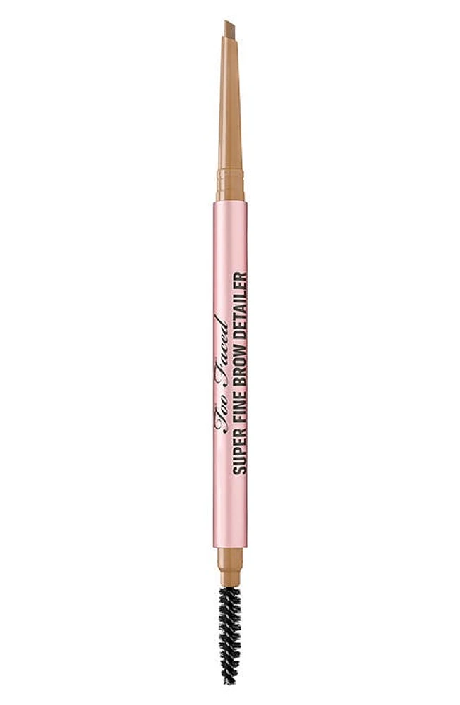 Too Faced Superfine Brow Detailer Pencil in Natural Blonde at Nordstrom