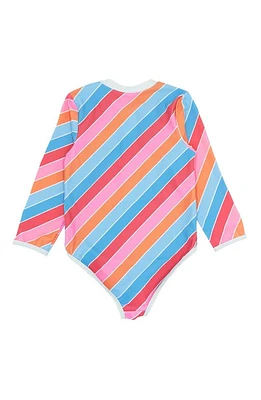 Feather 4 Arrow Kids' Sun Seeker Long Sleeve Rashguard Swimsuit Multi at Nordstrom,