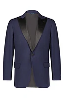 Brooks Brothers Regent Fit Wool Blend Tuxedo Jacket in Navy Solid at Nordstrom, Size 44 Regular