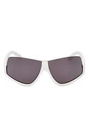 Moncler Vyzer Shield Sunglasses in Shiny /Smoke Lenses at Nordstrom