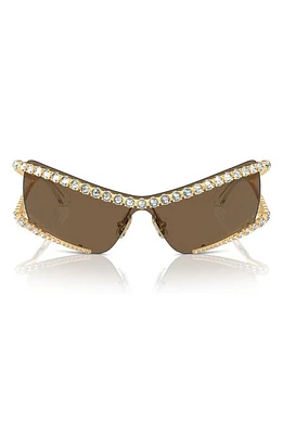 Swarovski 33mm Irregular Sunglasses in Gold at Nordstrom