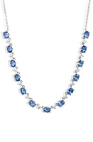 Meira T Sapphire & Diamond Necklace in White at Nordstrom, Size 18