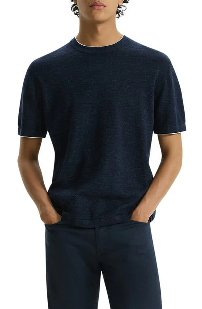 Theory Kolben Linen Blend T-shirt at Nordstrom,