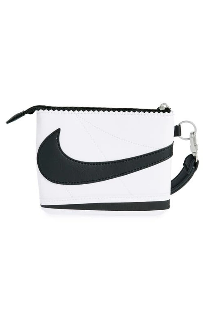 Nike Icon Cortez Wristlet in White/Black at Nordstrom