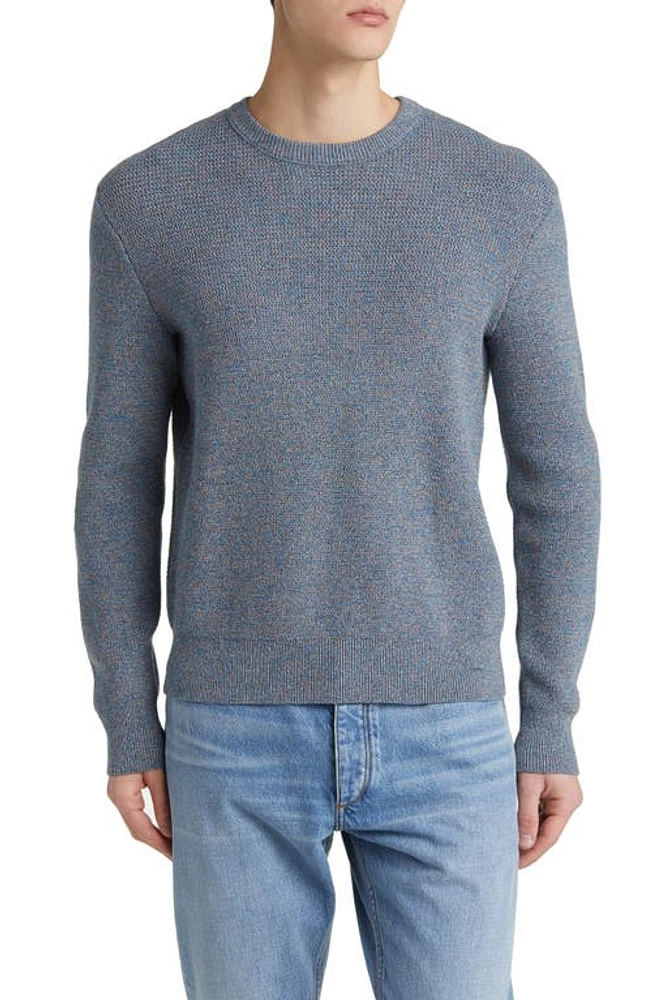 rag & bone Dexter Marled Organic Cotton Blend Sweater Blue Multi at Nordstrom,