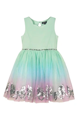 Zunie Kids' Ombré Tulle Party Dress Mint at Nordstrom,