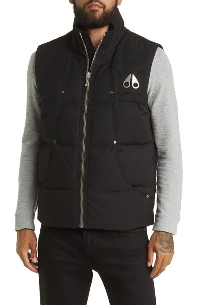 Moose Knuckles Montreal Down Vest in Black at Nordstrom, Size Medium