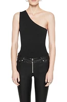 Rebecca Minkoff Bonnie One-Shoulder Bodysuit True Black at Nordstrom,