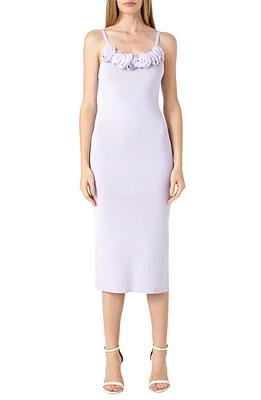 Endless Rose Rosette Detail Body-Con Midi Dress at Nordstrom,