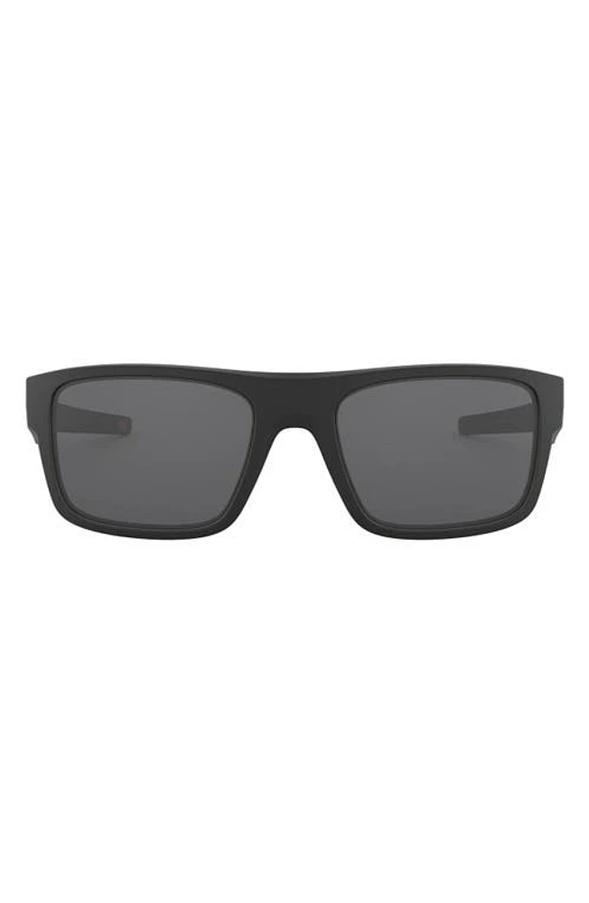 Oakley Drop Point 61mm Rectangular Sunglasses in Black at Nordstrom