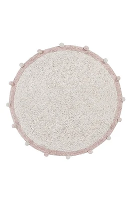 Lorena Canals Bubbly Washable Cotton Area Rug in Natural Rose at Nordstrom