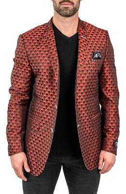 Maceoo Skull Sport Coat Orange at Nordstrom,