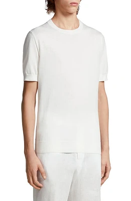 ZEGNA Short Sleeve Premium Cotton T-Shirt White at Nordstrom