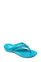 Minnetonka Silverthorne Prism Flip Flop Turquoise Suede at Nordstrom,