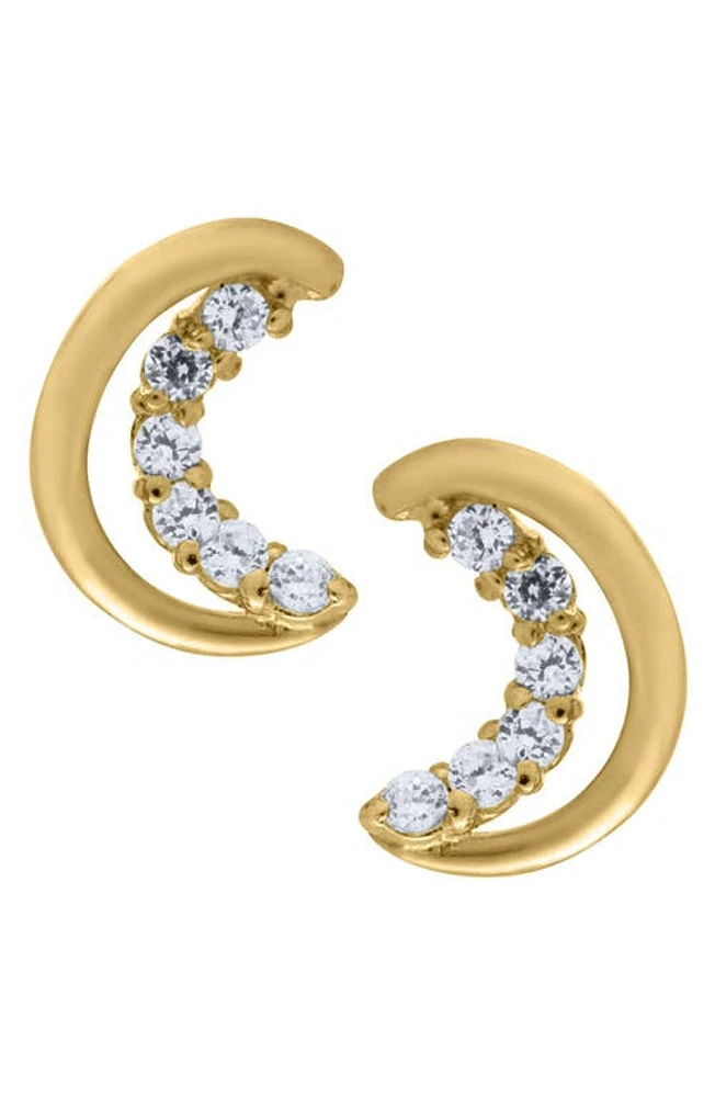 Mignonette 14k Gold Half Moon Earrings at Nordstrom