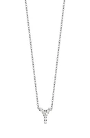 Bony Levy 18k Gold Pavé Diamond Initial Pendant Necklace in Gold - Y at Nordstrom