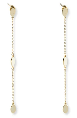 Argento Vivo Sterling Silver Linear Organic Drop Earrings in Gold at Nordstrom