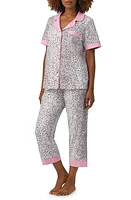 BedHead Pajamas Print Stretch Organic Cotton Jersey Crop at Nordstrom,