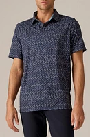 Rhone Performance Golf Polo Navy Micro Camo at Nordstrom,