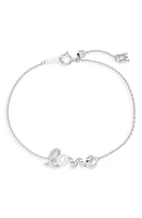 Mikimoto White Gold Pearl Love Pendant Bracelet in 18Kw at Nordstrom, Size 7