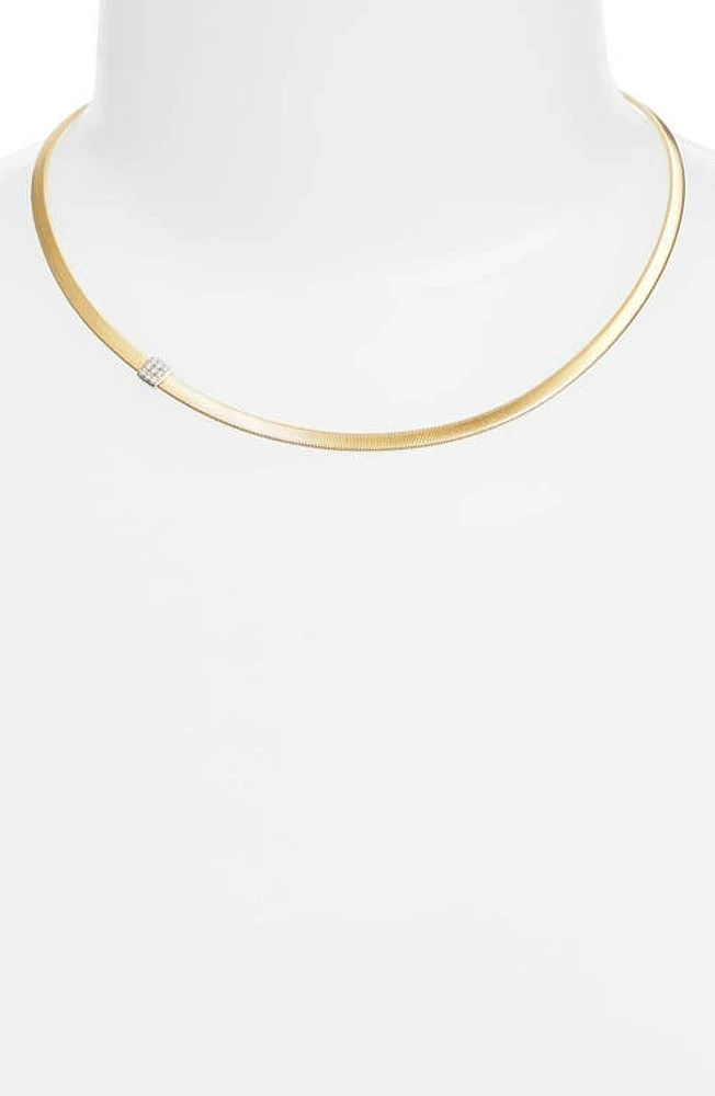 Marco Bicego Masai Diamond Collar Necklace in Yellow Gold at Nordstrom, Size 16.5 In